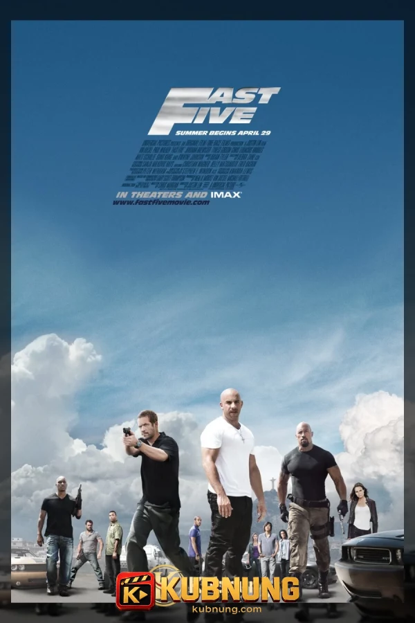 โปสเตอร์ Fast Five (2011) เร็ว…แรงทะลุนรก 5