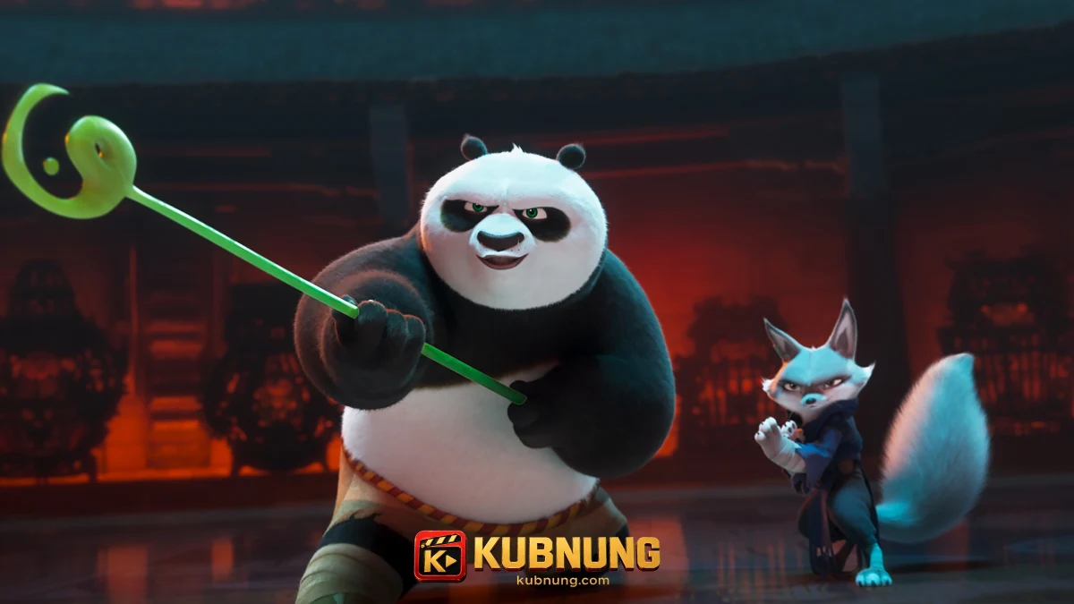 Kung Fu Panda 4 (2024) กังฟูแพนด้า 4 โปฝึกใช้กระบองร่วมกับเจินใน Kung Fu Panda 4