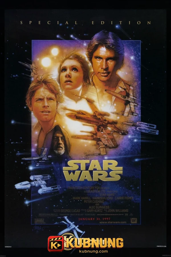 โปสเตอร์ Star Wars: Episode IV – A New Hope (1977) สตาร์ วอร์ส เอพพิโซด 4 ความหวังใหม่