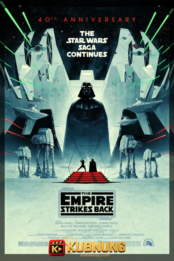 โปสเตอร์ Star Wars: Episode V – The Empire Strikes Back (1980) สตาร์ วอร์ส เอพพิโซด 5 จักรวรรดิเอมไพร์โต้กลับ