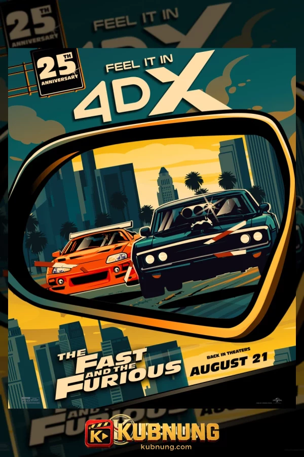 โปสเตอร์ The Fast and the Furious (2001) เร็ว…แรงทะลุนรก