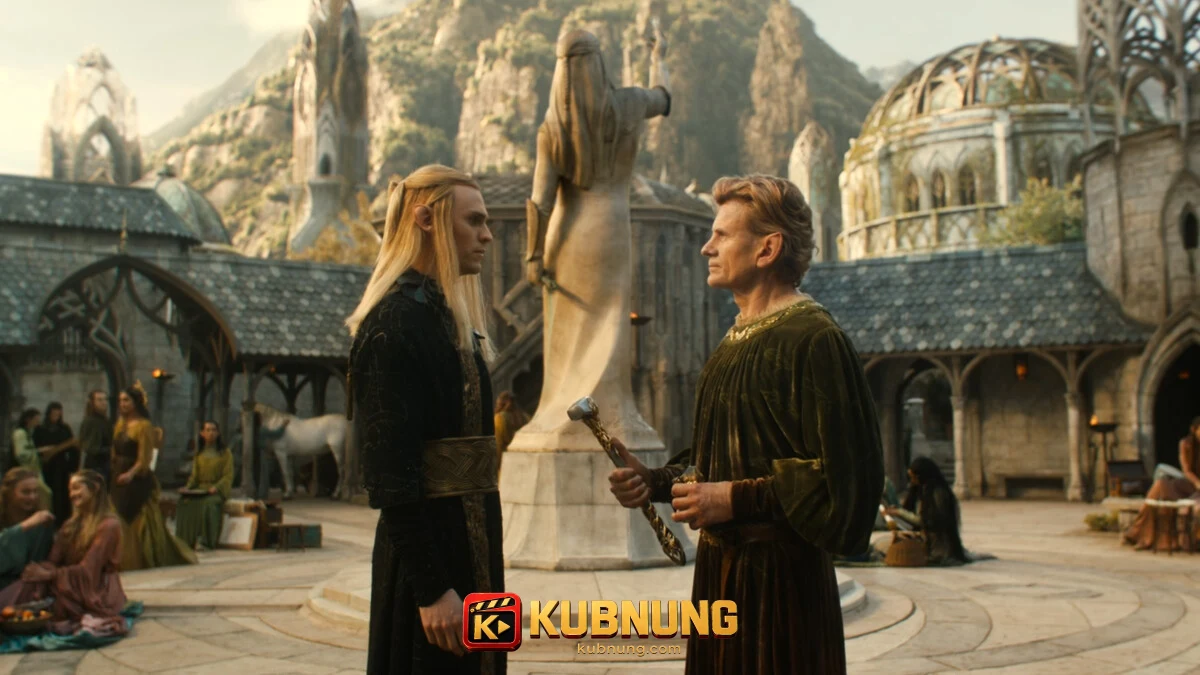 The Lord of the Rings: The Rings of Power Season 2 (2024) เดอะลอร์ดออฟเดอะริงส์: แหวนแห่งอำนาจ ซีซั่น 2 อันนาทาร์และเซเลบริมบอร์ในเอเรกิออนจาก The Rings of Power Season 2