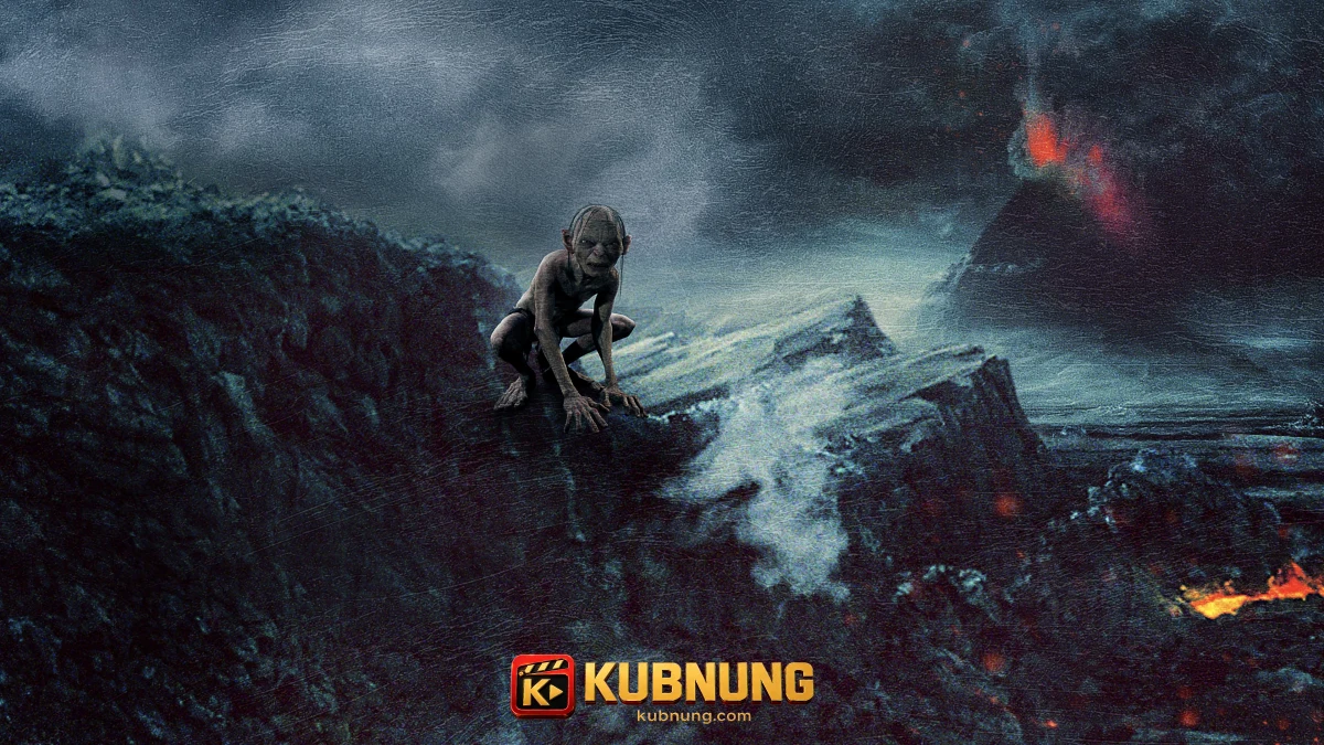กอลลัมมองภูเขาแห่งมอร์ดอร์ใน The Lord of the Rings The Two Towers
