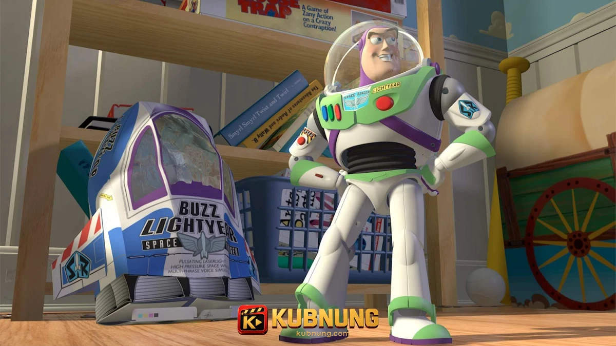 บัซ ไลท์เยียร์กับกล่องของเล่นในห้องแอนดี้จาก Toy Story